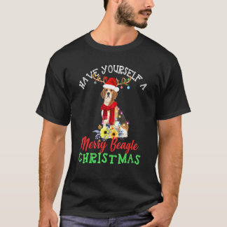 Camiseta Que Te Tengas Un Navidad De Beagle Merry