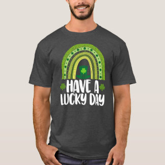 Camiseta Que tengan un día de suerte, hombres divertidos en