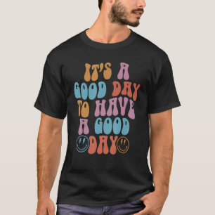 Camiseta Que tengas un buen día sonriente retro cara feliz 