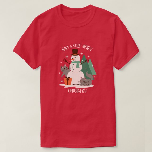 Camiseta Que tengas un buen muñeco de nieve navideño (Diseño del anverso)