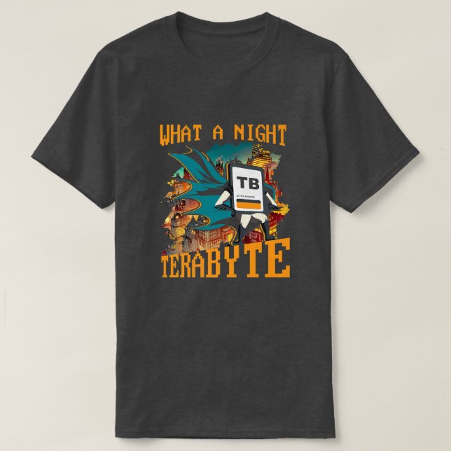 Camiseta Qué Terabyte Nocturno - Programa de Ingeniería de  (Diseño del anverso)