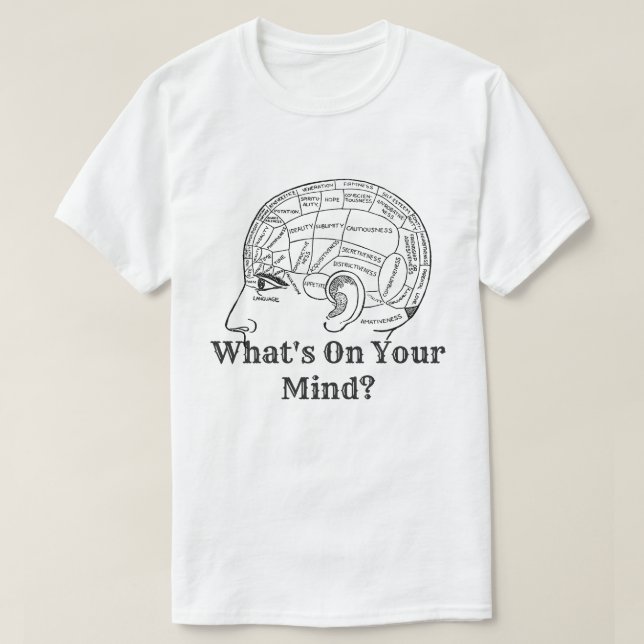 Camiseta ¿Qué tienes en mente? (Diseño del anverso)
