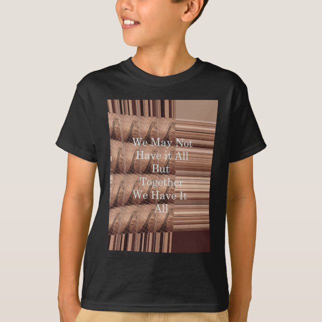 Camiseta Que todo sea la jirafa Safari Hakuna Matata tejida (Anverso)
