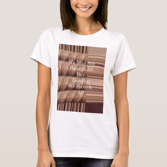 Camiseta Que todo sea la jirafa Safari Hakuna Matata tejida (Anverso)