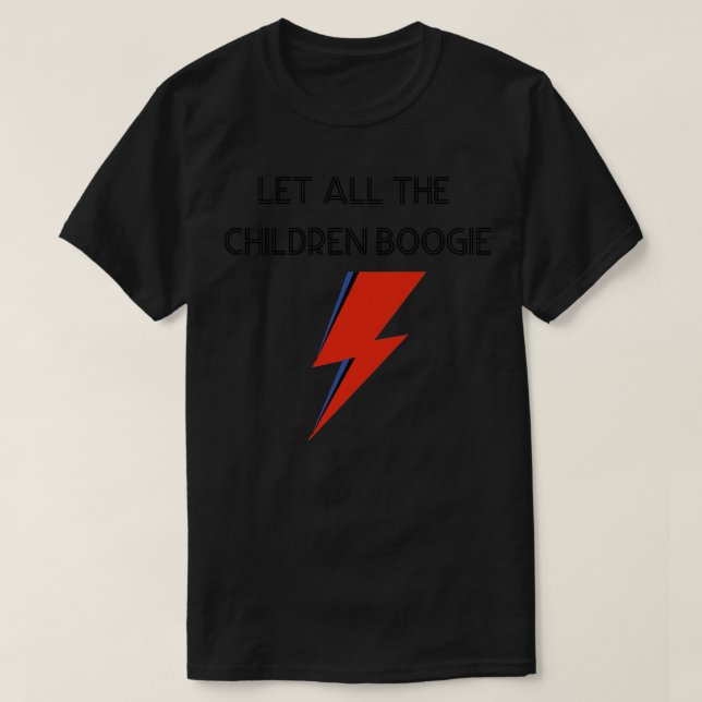 Camiseta Que todos los niños boicoteen de negro (Diseño del anverso)