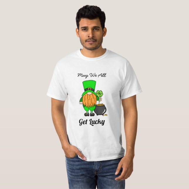 Camiseta Que todos tengamos suerte | Día de San Patricio (Anverso completo)