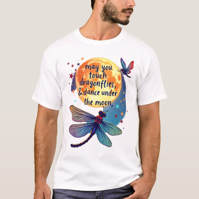 Camiseta Que Toques Libélulas Y Estrellas Bailen Con Hadas (Anverso)