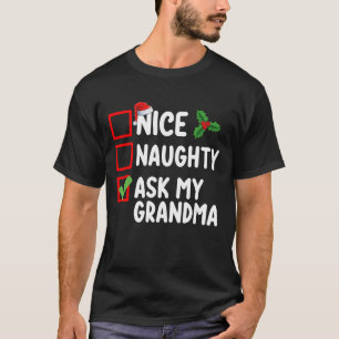 Camiseta Qué traviesa preguntar a mi abuela familia de la l