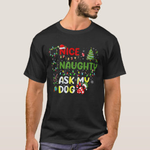 Camiseta Qué traviesa preguntar a mis Navidades de perro li