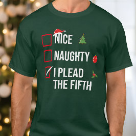 Camiseta Qué traviesa, Yo Dirijo A Los Quinto Navidades Gra