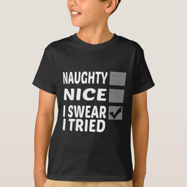 Camiseta Qué travieso dulce que he probado a Navidades grac (Anverso)