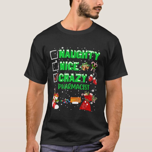 Camiseta Qué travieso Navidades fanáticos locos Navidad T-S (Anverso)