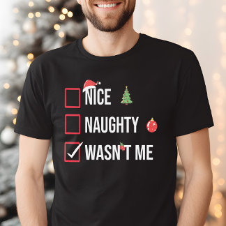 Camiseta Qué travieso, no fui yo Navidades graciosos