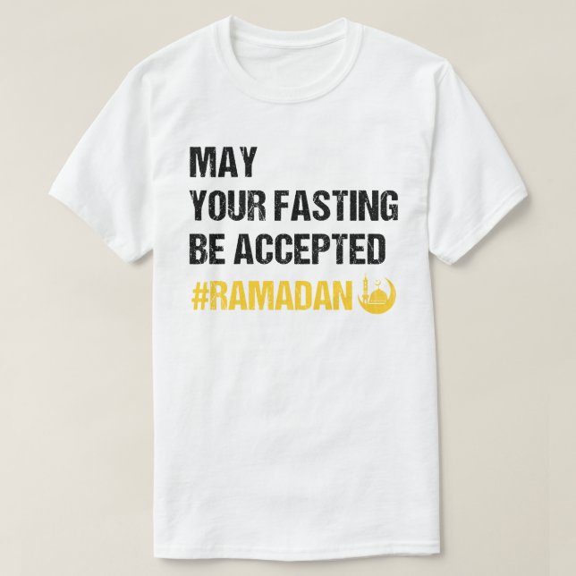 Camiseta Que tu ayuno sea aceptado - Ramadan Mubarak (Diseño del anverso)