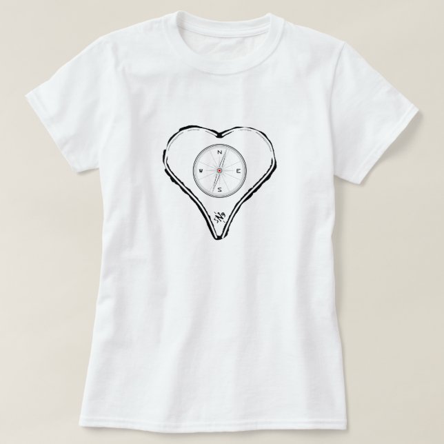 Camiseta Que tu corazón sea tu brújula v0 (Diseño del anverso)