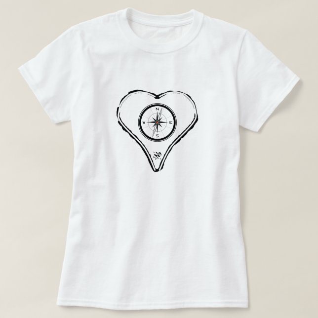 Camiseta Que tu corazón sea tu brújula v1 (Diseño del anverso)