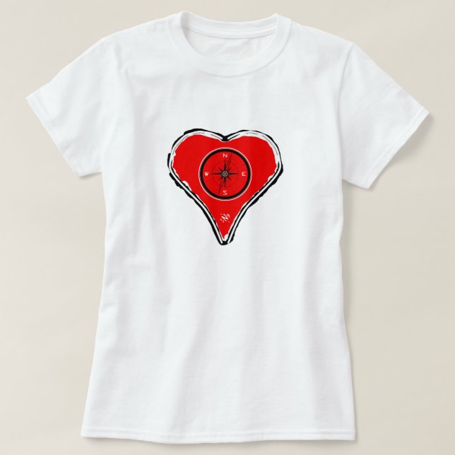 Camiseta Que tu corazón sea tu brújula v1-1 (Diseño del anverso)