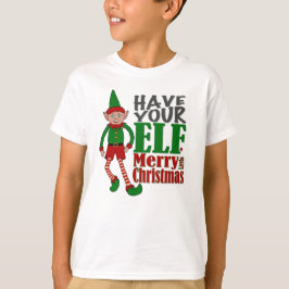 Camiseta Que tu elfo sea un feliz Navidad pequeño - muchach