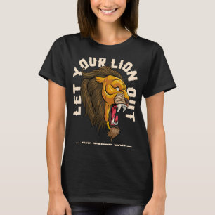 Camiseta Que tu león saque valientes las citas motivacional