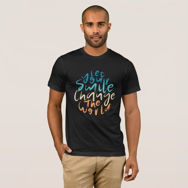 Camiseta Que tu sonrisa cambie el mundo (Anverso completo)