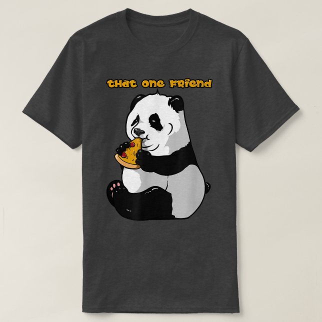 Camiseta Que una Pizza y Panda Friend (Diseño del anverso)