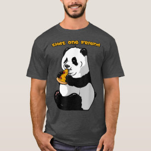 Camiseta Que una Pizza y Panda Friend