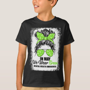 Camiseta Que usemos avisos verdes y desordenados sobre la s