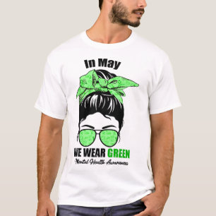 Camiseta Que usemos avisos verdes y desordenados sobre la s