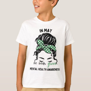 Camiseta Que usemos avisos verdes y desordenados sobre la s