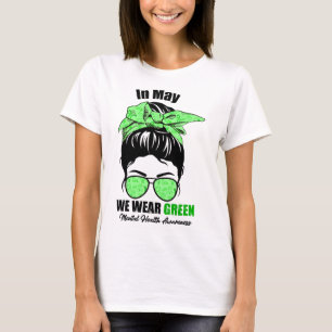 Camiseta Que usemos avisos verdes y desordenados sobre la s