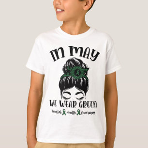 Camiseta Que usemos conciencia verde de la salud mental 1