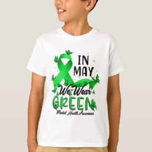 Camiseta Que usemos conciencia verde sobre la salud mental