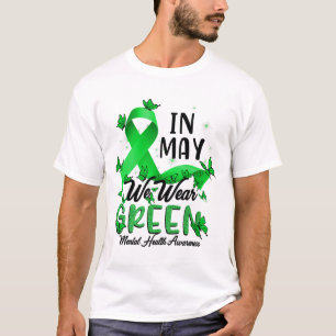 Camiseta Que usemos conciencia verde sobre la salud mental