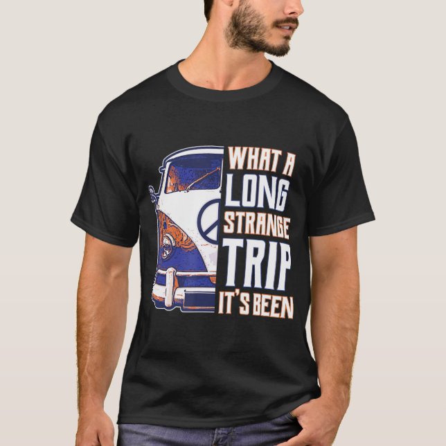 Camiseta Qué viaje tan extraño ha sido el disfraz hippie (Anverso)