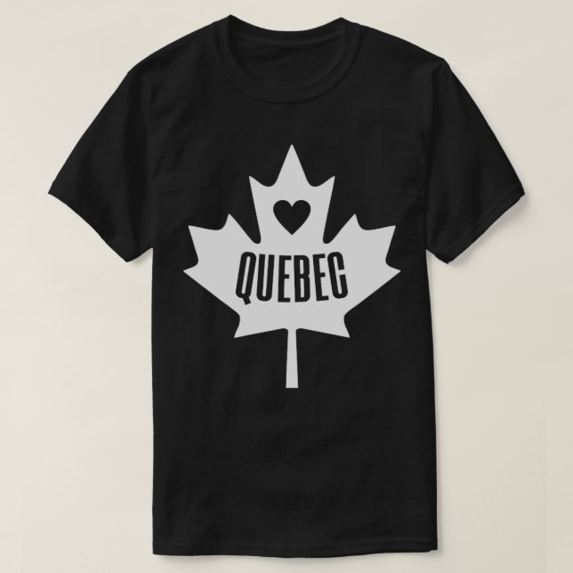 Camiseta Quebec Canadá (Diseño del anverso)