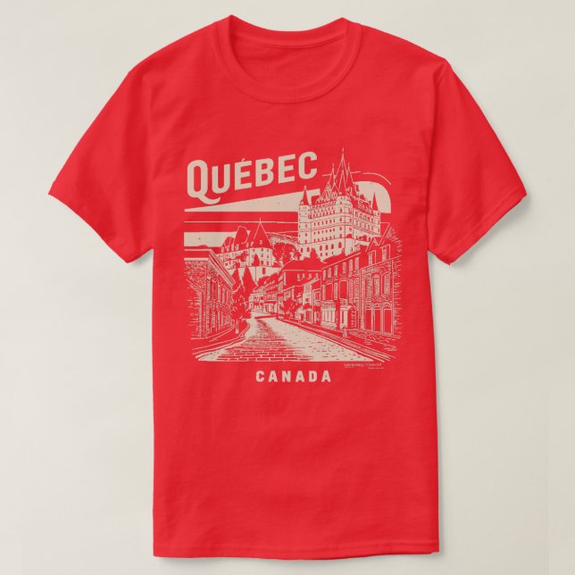 Camiseta quebec canadá 1 (Diseño del anverso)