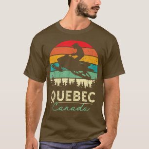 Camiseta Quebec Canadá, moto de nieve en Guay