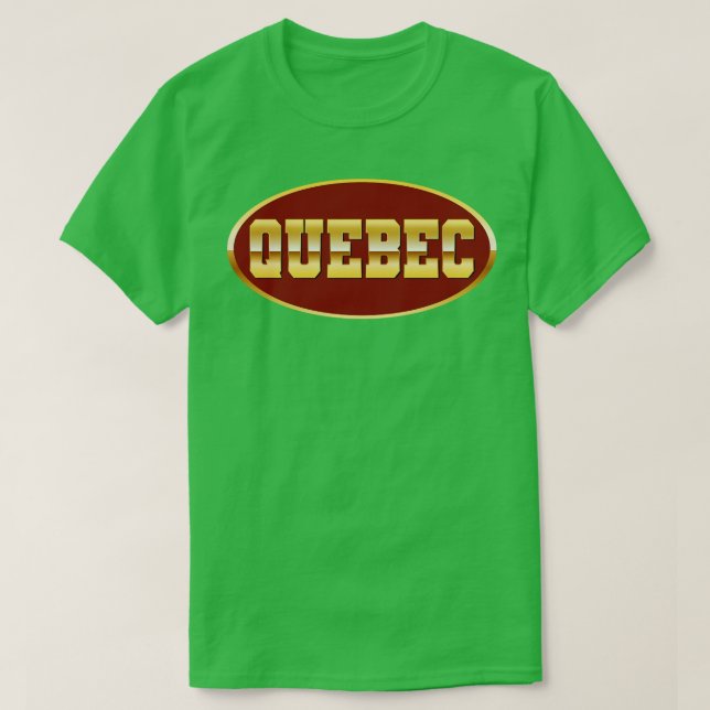 Camiseta Quebec dorado (Diseño del anverso)