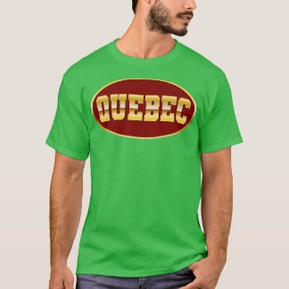 Camiseta Quebec dorado