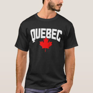 Camiseta Quebec Maple Leaf Canadá Bandera Canadiense Orgull