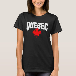Camiseta Quebec Maple Leaf Canadá Orgullo de Bandera Canadi