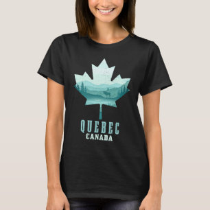 Camiseta Quebec Maple Leaf Moose Vintage Canadá Pr