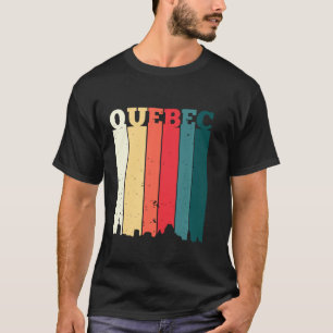 Camiseta Quebec Skyline Canada Pride Vacation Travel Canadi