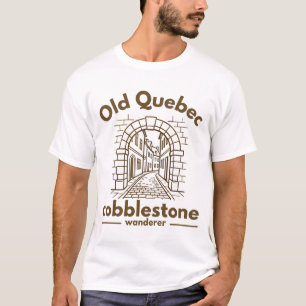 Camiseta Quebec Vagabundo de adoquines del viejo Quebec