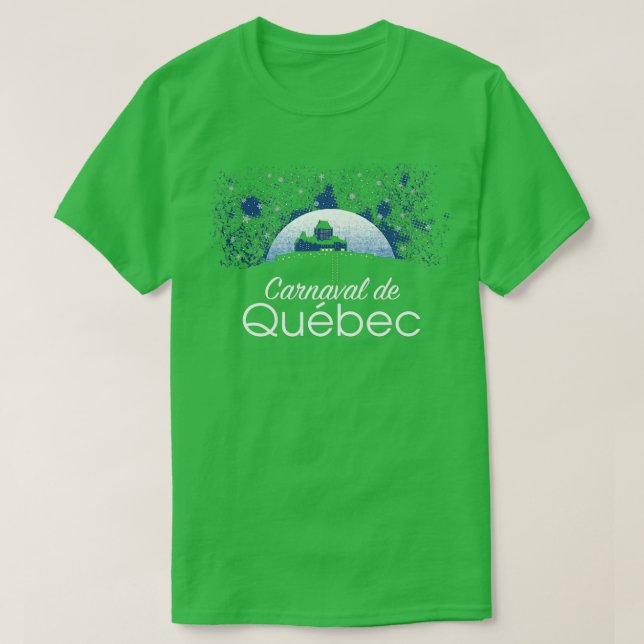 Camiseta Quebec Winter Carnival Ice Hotel Snow Cold Festiva (Diseño del anverso)