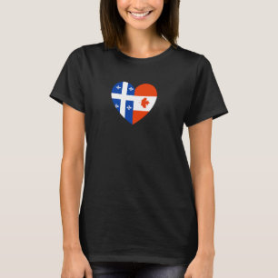 Camiseta Quebec y Canadá marcan amistad y orgullo