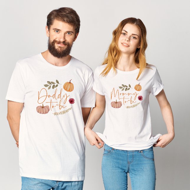 Camiseta Quebrada de calabaza Papi botánico a ser Baby Show (Subido por el creador)