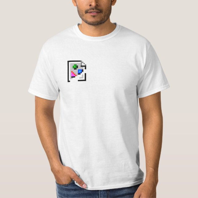 Camiseta quebrada del icono de la imagen (Anverso)