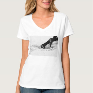 Camiseta quedándose sin arena