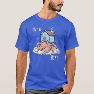 Camiseta Quédate en casa en Hermit